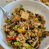 Tofu was an additional $6, which I found overpriced. The tofu wasn't marinated much either at Sow Plated in Upper Arlington