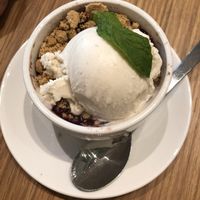 Goji berry cobbler I think it was called (vegan) at Sow Plated in Upper Arlington