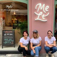 Cafe from the outside at Melt Cafe in Zagreb