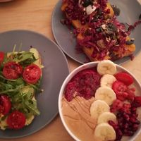 Avocado toast, Acai bowl & pumpkin toast at Melt Cafe in Zagreb