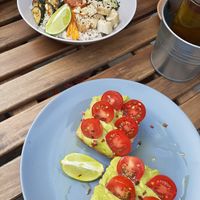Avocado toast & tofu bowl at Melt Cafe in Zagreb