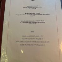 Separate vegan menu! at Paddy Coynes in Galway