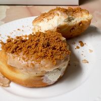Biscoff cheesecake donut at bloomer's in Toronto