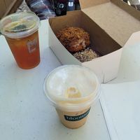 carrot cake fritter and ferrero rocher (my favourites) at bloomer's in Toronto