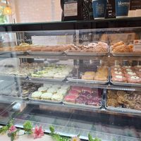 Huge donut selection at bloomer's in Toronto