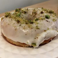 Rose water and pistachio donut   at bloomer's in Toronto