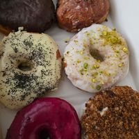 Boston Cream - Apple Fritter - Lemon Poopyseed - Pistachio Rose - Wild Blueberry - Carrot Cheesecake at bloomer's in Toronto