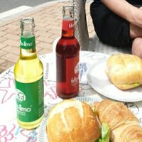 Bratenbrötchen, Croissant und Limo at Veganski  in Kiel