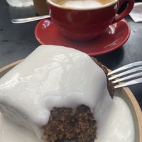 Carrot cake with coconut yogurt   at B-fresh in Buenos Aires