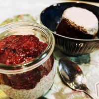 Red Fruit Chia Pudding and Omega 3 Brownie  at Le Botaniste - GCE in New York City