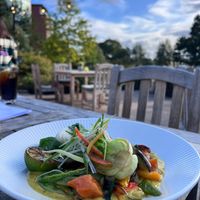 Thai green curry, with aubergine, sweet potato and pak choi  at The Architect in Chester