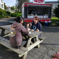 Veggie burger lunch at Murica in Reykjavik