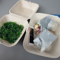 Forbidden and salad at Rollin Fresh - Food Truck in Portland