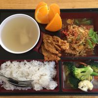 Thai style tofu set meal  at Zhu Yuan in Penang