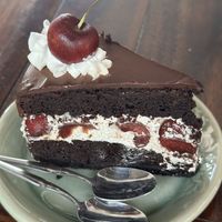 Vegan Black Forest cake   at Two Sister  in Koh Samui