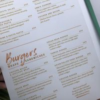 Vegan wrap and burger at Unni's in Phuket