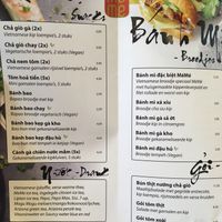 Menu 1 at MeMe Vietnamese Food in Rotterdam