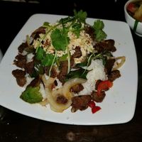 spicy beef with rice at Bo De Tinh Tam Chay - Beach Blvd in Westminster