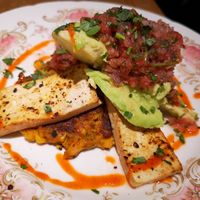 Sweetcorn Fritters at The Cheeky Bean in Shepton Mallet