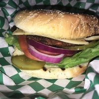 The smash burger - delicious! at Utah Station in St Louis