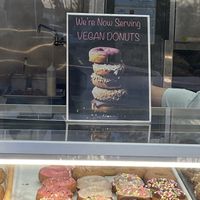 This white tray only. No variants. at Miss Donuts and Bagel in Fullerton