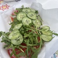 Veggie bagel!  at Village Bagel in Edwards