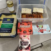 Fresh bakery items plus some exra goodies. Malteasers and Bueno bars! at Black Rabbit in Edinburgh