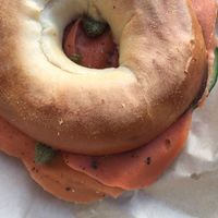 The smoked salmon bagel at Black Rabbit in Edinburgh