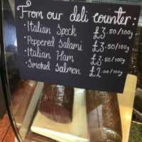 deli counter at Black Rabbit in Edinburgh