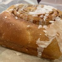 Cinnamon bun   at Black Rabbit in Edinburgh