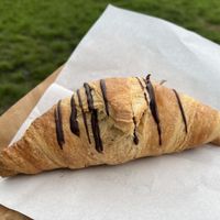 Chocolate filled croissant   at Black Rabbit in Edinburgh
