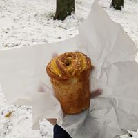 Cheese cruffin at Black Rabbit in Edinburgh