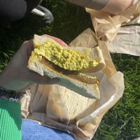 Nae egg and lorne sausage  at Black Rabbit in Edinburgh