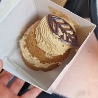 Don't quote me on this but I'm sure this was coffee flavoured, a coffee walnut hoof perhaps? at Black Rabbit in Edinburgh