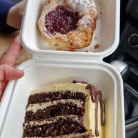 Have had the fruity pastry a couple of times, again can't recall the name (sorry). at Black Rabbit in Edinburgh