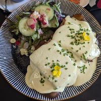 Vegan benny at Black Rabbit in Edinburgh