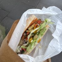 Roasted veg   at Black Rabbit in Edinburgh