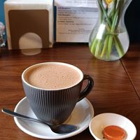 Hot soy chocolate at Black Rabbit in Edinburgh