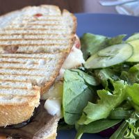 Aubergine and mozzarella special  at Black Rabbit in Edinburgh