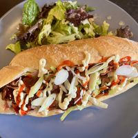 Tofu Teriyaki Sandwichh  at Black Rabbit in Edinburgh