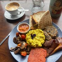 Full breakfast at Black Rabbit in Edinburgh