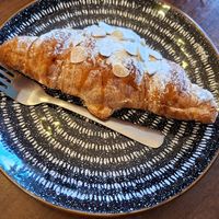 Almond croissant at Black Rabbit in Edinburgh