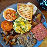 Full breakfast at Black Rabbit in Edinburgh