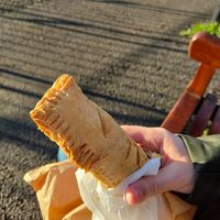 Sausage and egg roll at Black Rabbit in Edinburgh