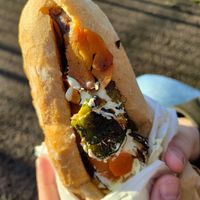 Festive baguette at Black Rabbit in Edinburgh