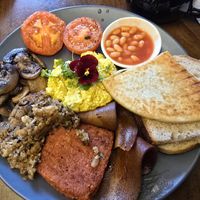 Tasty breakfast at Black Rabbit in Edinburgh