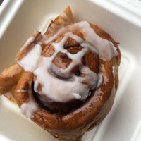 Cinnamon roll  at Black Rabbit in Edinburgh