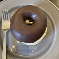 Boston cream pie  at Black Rabbit in Edinburgh