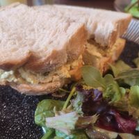 Nae-egg & cress sandwich at Black Rabbit in Edinburgh