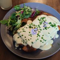 Tofu benedict at Black Rabbit in Edinburgh